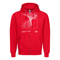 Red Cabaret Voltaire Minimal Style Graphic Artwork Design gift Zipper Hoodie - FloraArt