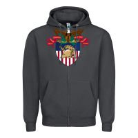 Smoke United States, Military Academy Zipper Hoodie - FloraArt