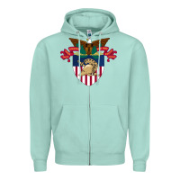 Seafoam United States, Military Academy Zipper Hoodie - FloraArt