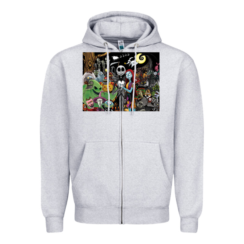 Nightmare Before Christmas Zipper Hoodie by FloraArt | Teevron
