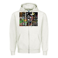 Oatmeal Heather nightmare before christmas Zipper Hoodie - FloraArt