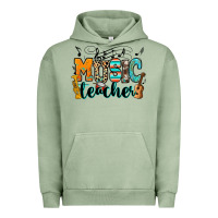 Pigment Oil Green music teacher Urban Hoodie - RanaPortraitStore