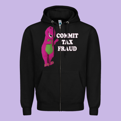 Commit Tax Fraud Essential Zipper Hoodie Designed By Floraart