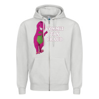 Dove Grey commit tax fraud essential Zipper Hoodie - FloraArt