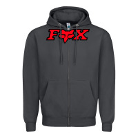 Smoke fox Zipper Hoodie - FloraArt