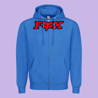 Fox Zipper Hoodie Designed By Floraart