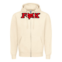 Sandshell fox Zipper Hoodie - FloraArt