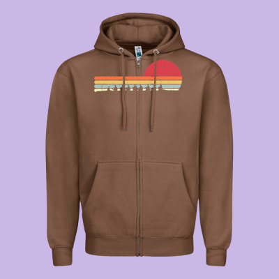 Rowing . Retro Style  For Rower Zipper Hoodie Designed By Floraart