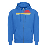 True Royal Rowing . Retro Style  For Rower Zipper Hoodie - FloraArt
