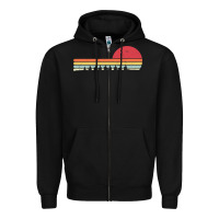 Black Rowing . Retro Style  For Rower Zipper Hoodie - FloraArt
