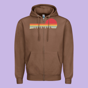 Rowing . Retro Style  For Rower Zipper Hoodie Designed By Floraart