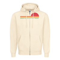 Sandshell Rowing . Retro Style  For Rower Zipper Hoodie - FloraArt