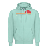 Seafoam Rowing . Retro Style  For Rower Zipper Hoodie - FloraArt