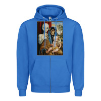 True Royal alien chimp baby religion conspiracy poster Zipper Hoodie - FloraArt