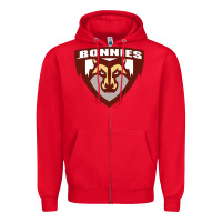 Red st. bonaventure bonnies Zipper Hoodie - FloraArt