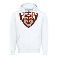 White st. bonaventure bonnies Zipper Hoodie - FloraArt