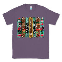 Lavender football serape cowhide turquoise glitter  brushstrokes Classic Tee - Artiststas