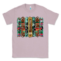 Lilac football serape cowhide turquoise glitter  brushstrokes Classic Tee - Artiststas