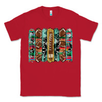 Red football serape cowhide turquoise glitter  brushstrokes Classic Tee - Artiststas