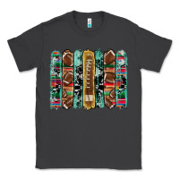 Smoke football serape cowhide turquoise glitter  brushstrokes Classic Tee - Artiststas