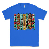 True Royal football serape cowhide turquoise glitter  brushstrokes Classic Tee - Artiststas