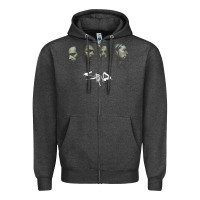Charcoal Heather ELEKTRA STAIND Zipper Hoodie - FloraArt