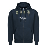 Navy ELEKTRA STAIND Zipper Hoodie - FloraArt
