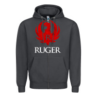 Smoke vintage ruger Zipper Hoodie - FloraArt