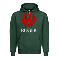 Sports Green vintage ruger Zipper Hoodie - FloraArt
