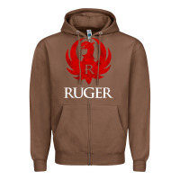 Chestnut vintage ruger Zipper Hoodie - FloraArt