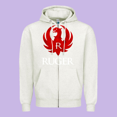 Vintage Ruger Zipper Hoodie Designed By Floraart
