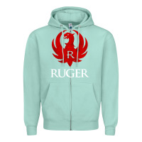 Seafoam vintage ruger Zipper Hoodie - FloraArt