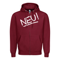 Burgundy #neu #german #krautrock experimental music birthday present Zipper Hoodie - FloraArt