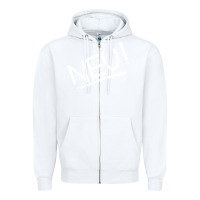 White #neu #german #krautrock experimental music birthday present Zipper Hoodie - FloraArt