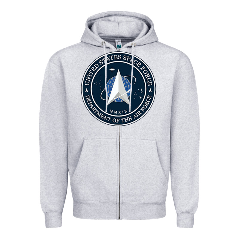 Official United States Space Force Ussf Military Patch Zipper Hoodie by FloraArt | Teevron