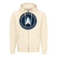 Sandshell Official United States Space Force USSF Military Patch Zipper Hoodie - FloraArt