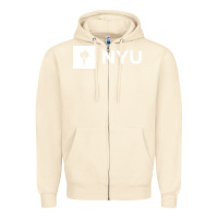 Sandshell nyu new york university Zipper Hoodie - FloraArt