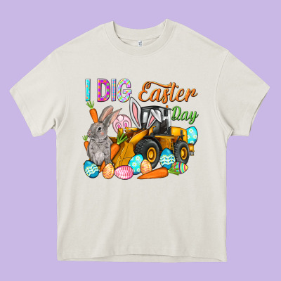 I Dig Easter Day Heavy Core Tee Designed By Howdyjamesfarm