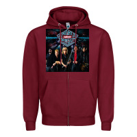 Burgundy night ranger 3 copy Zipper Hoodie - FloraArt