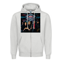 Dove Grey night ranger 3 copy Zipper Hoodie - FloraArt