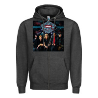 Charcoal Heather night ranger 3 copy Zipper Hoodie - FloraArt