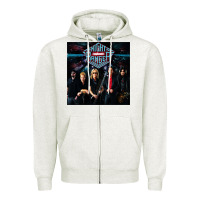 Oatmeal Heather night ranger 3 copy Zipper Hoodie - FloraArt