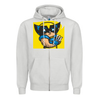 Dove Grey snikt i, wolverine Zipper Hoodie - FloraArt