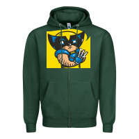 Sports Green snikt i, wolverine Zipper Hoodie - FloraArt