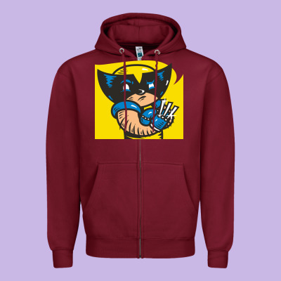 Snikt I, Wolverine Zipper Hoodie Designed By Floraart