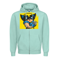 Seafoam snikt i, wolverine Zipper Hoodie - FloraArt