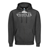 Charcoal Heather whistler british columbia shirt long sleeve, mountain tee Zipper Hoodie - FloraArt