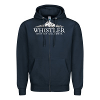 Navy whistler british columbia shirt long sleeve, mountain tee Zipper Hoodie - FloraArt