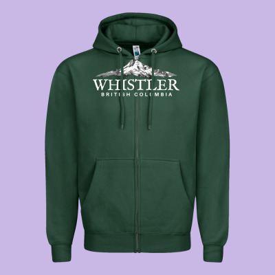 Whistler British Columbia Shirt Long Sleeve, Mountain Tee Zipper Hoodie Designed By Floraart