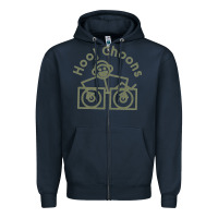 Navy Hooj Choons (Olive Green) Zipper Hoodie - FloraArt